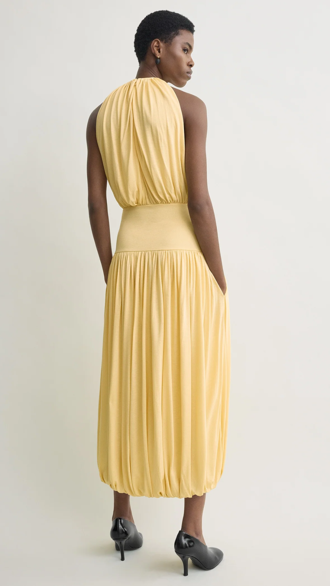 Toteme Soft Gathered Halter Dress