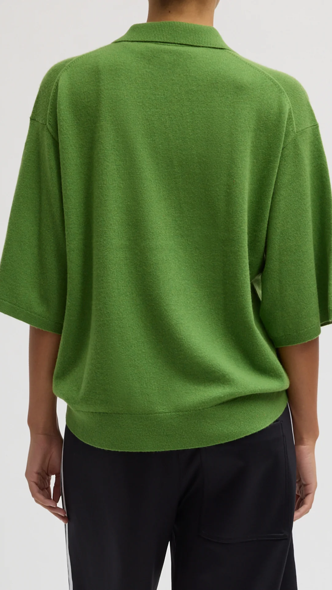 Tibi Oversized Easy T Polo in Avocado