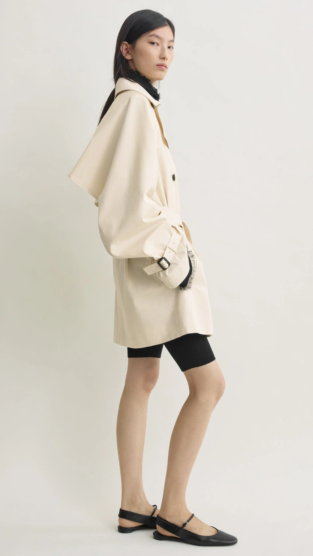 Toteme Washed Cotton Trench in Stone