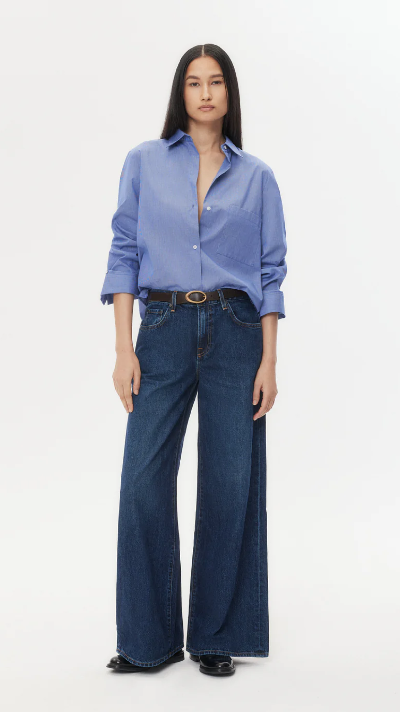 TWP Tiny Dancer Jean in Darkwash Denim