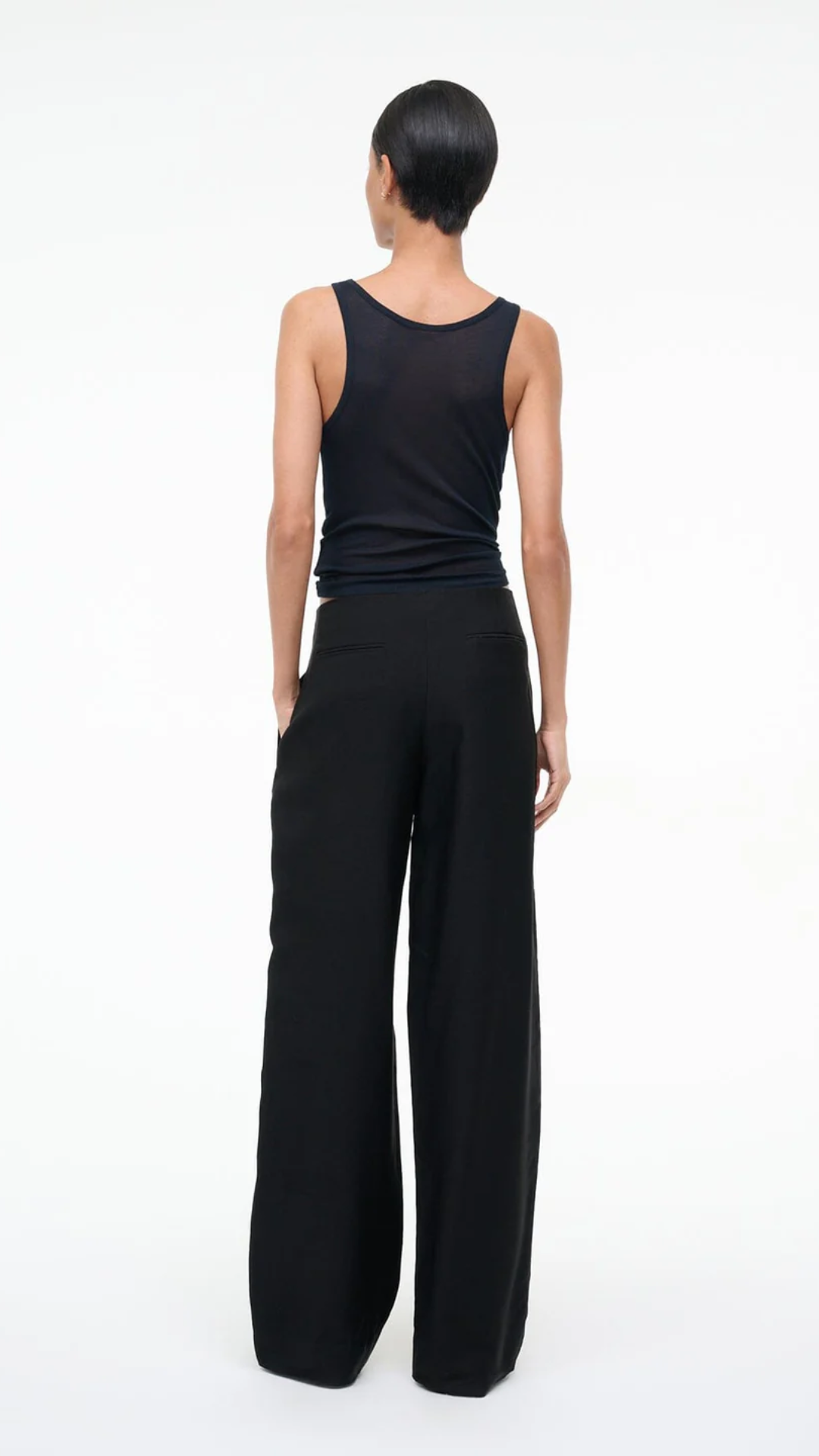 Staud Pierre Pant in Black