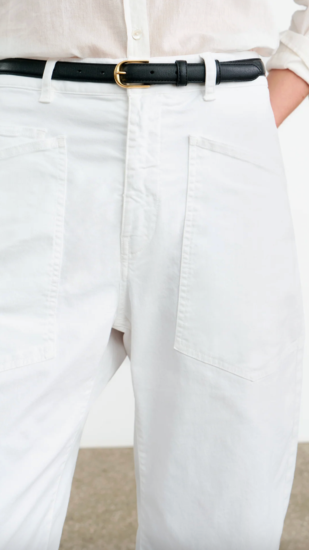 Nili Lotan Shon Pant in White
