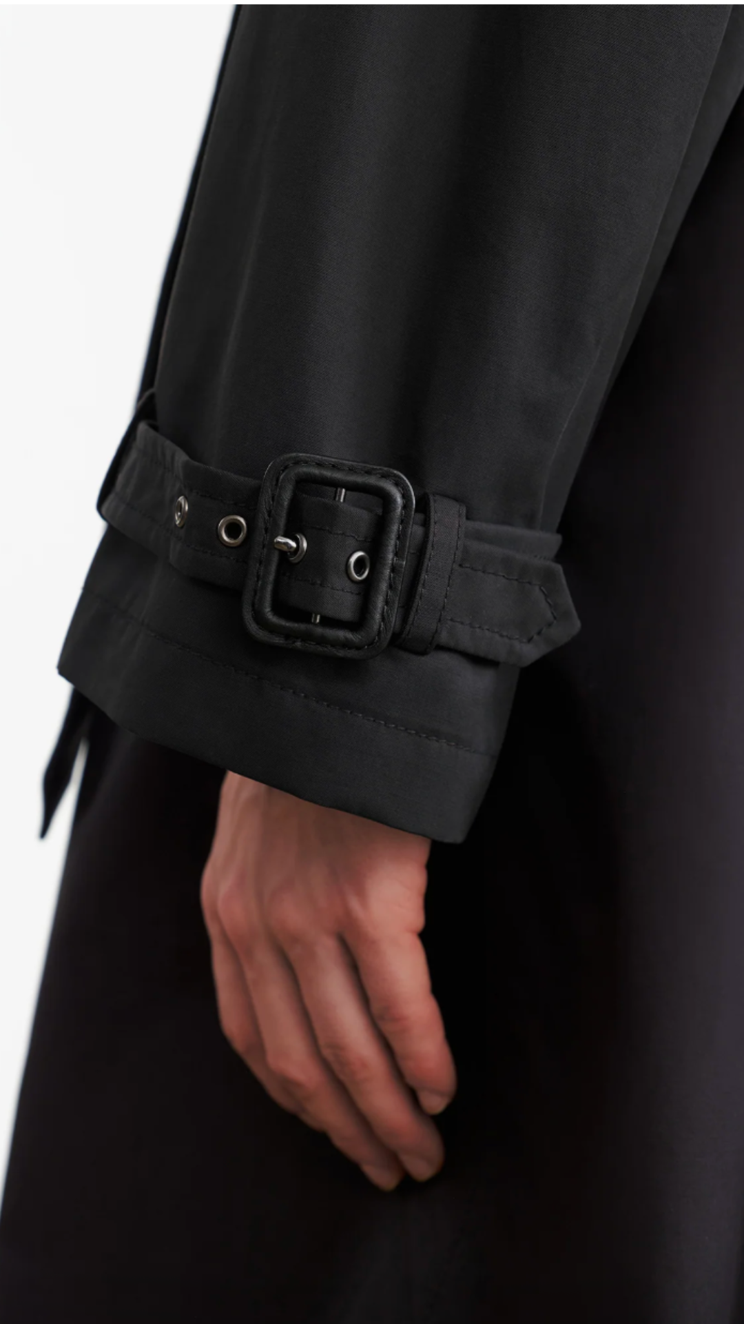 Nili Lotan Tanner Trench Coat in Black