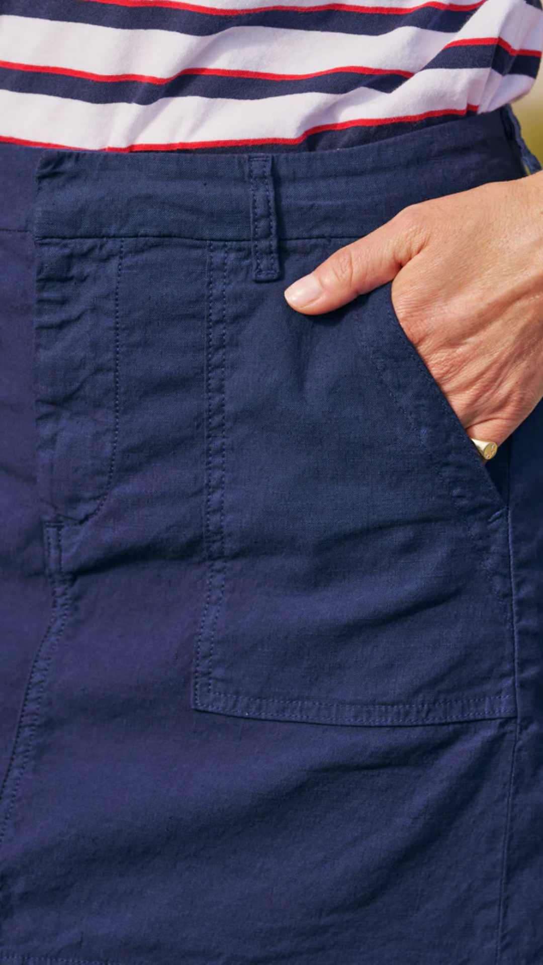 Frank & Eileen Jameson Skirt in Summer Navy