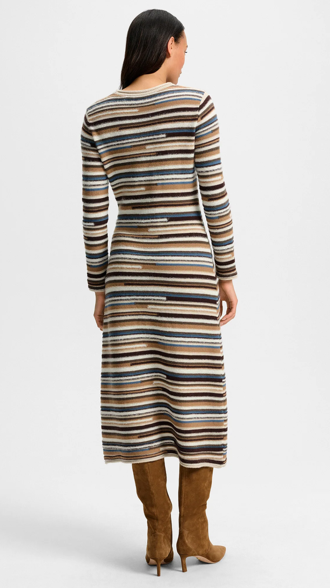 Veronica Beard Sanders Knit Dress in Acorn