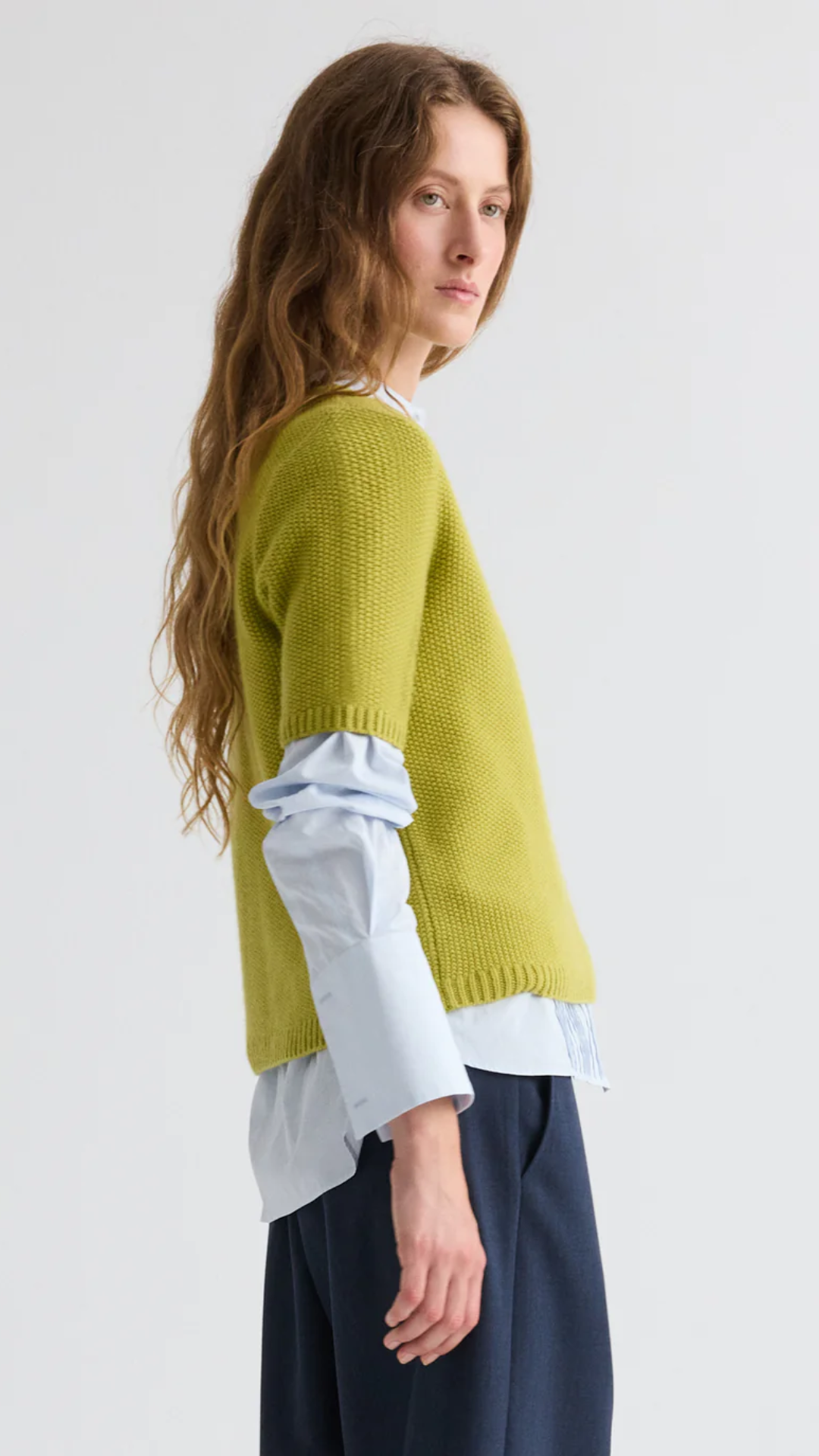TWP Seed Stitch Audrey Sweater Top in Avocado
