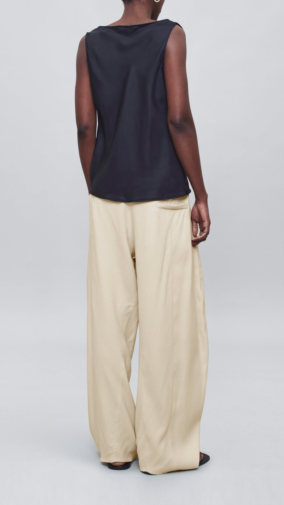 Kallmeyer Clemence Pant in Waffle Weave Blonde