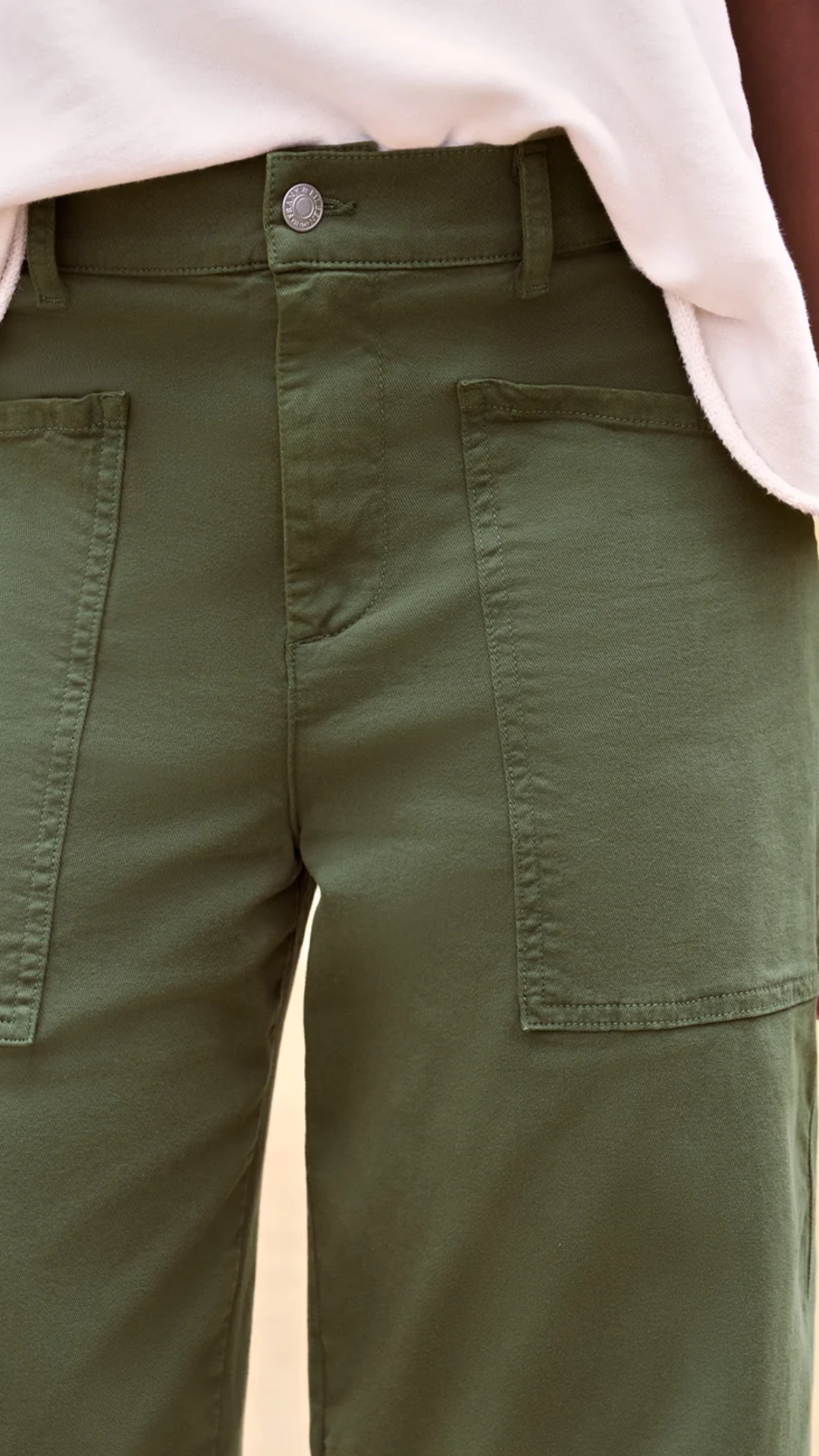 Frank & Eileen Bray Everyday Barrel Pant in Army