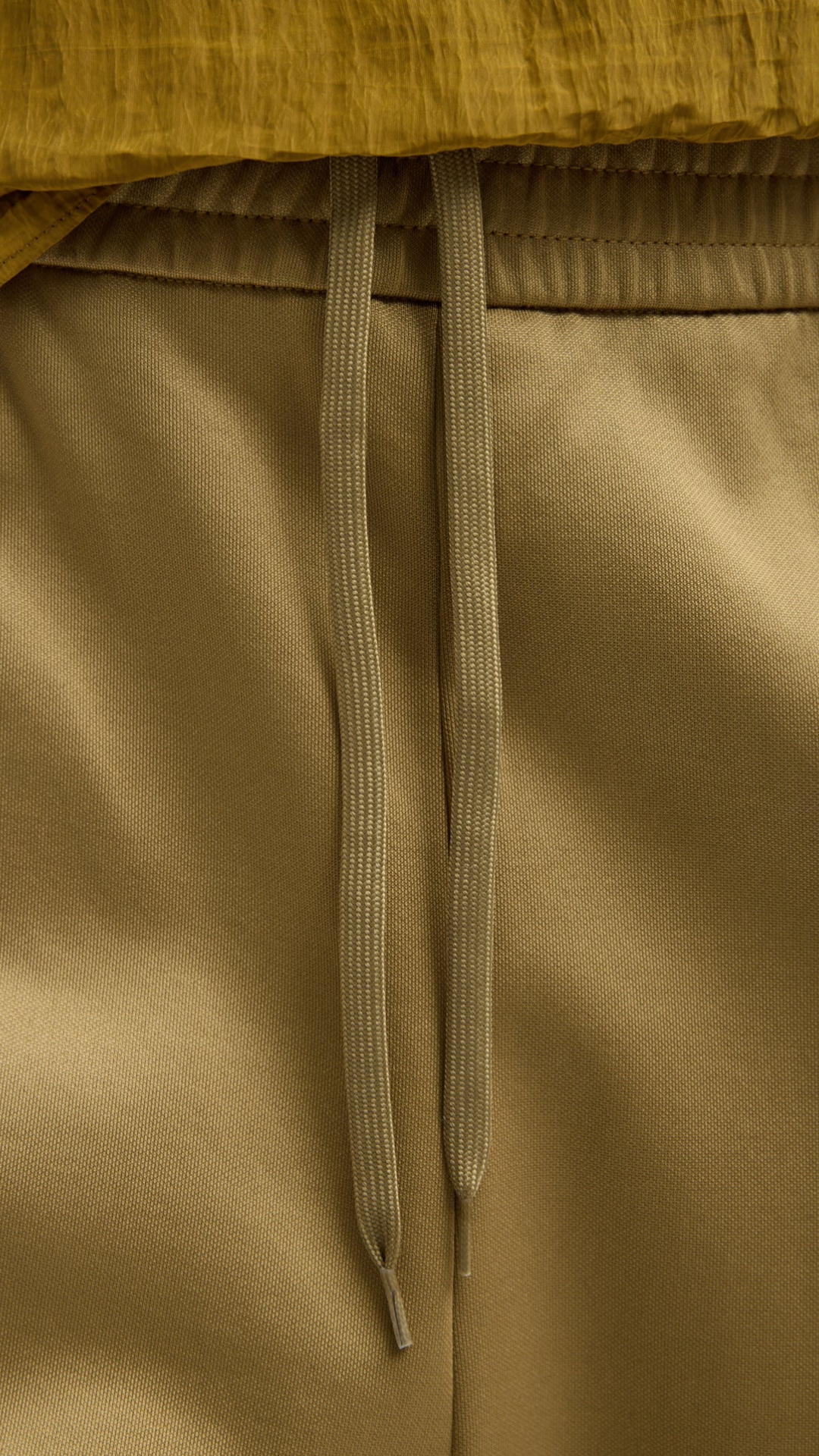 Tibi Active Knit Winslow Pant in Buff Tan