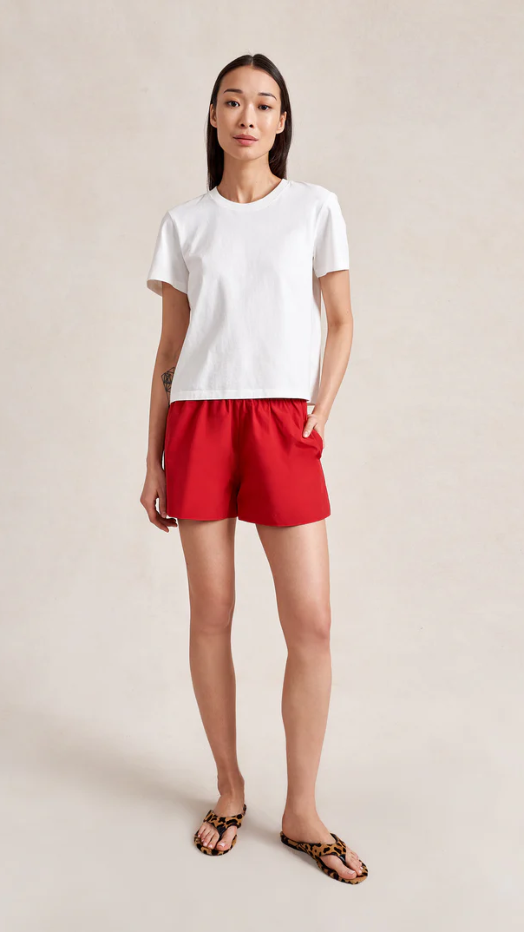 La Ligne Avalon Short in Lipstick