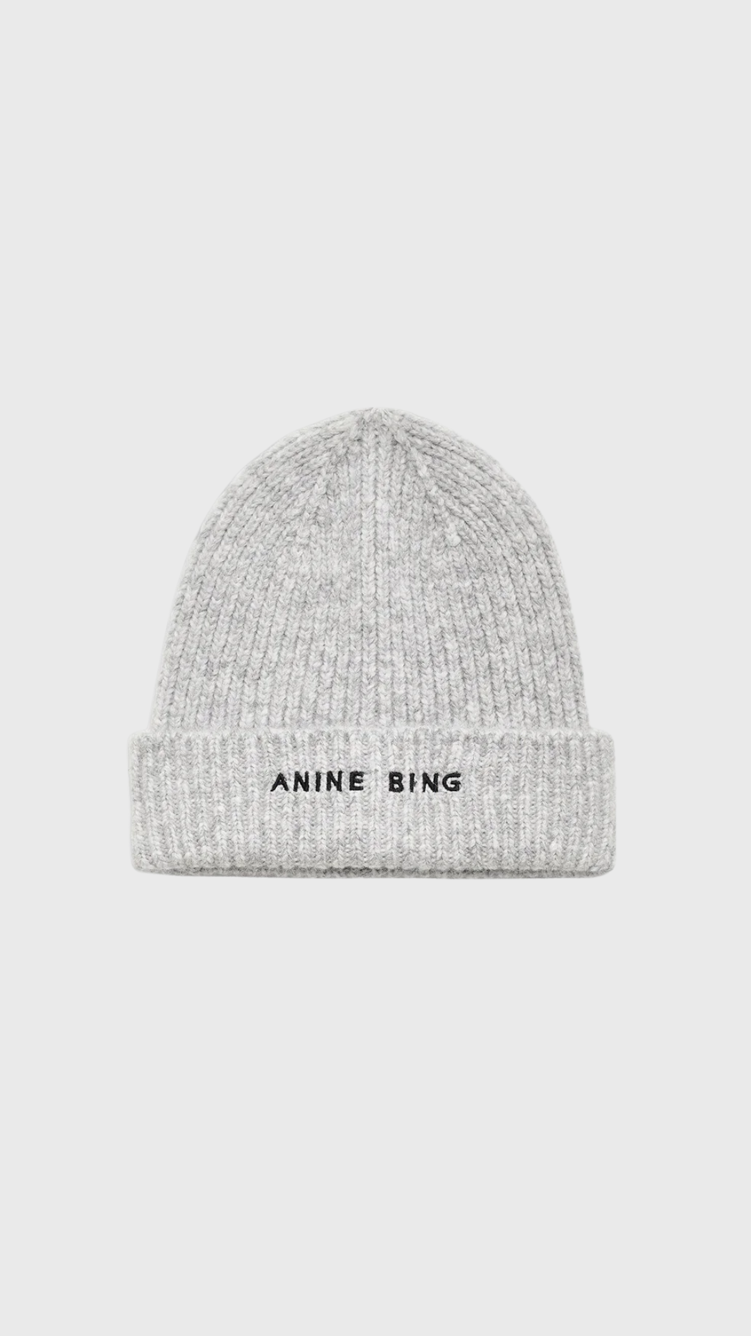 Anine Bing Elia Beanie in Charcoal