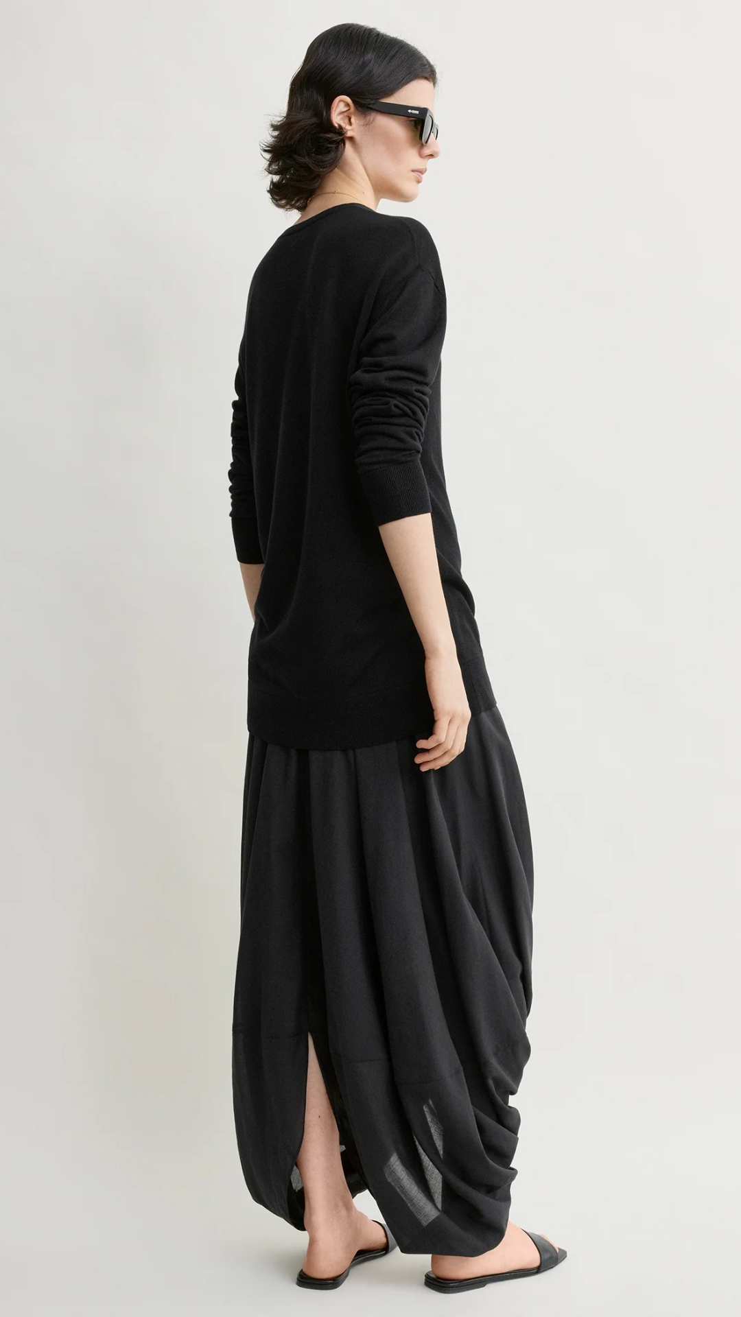 Toteme Cocoon Skirt in Black