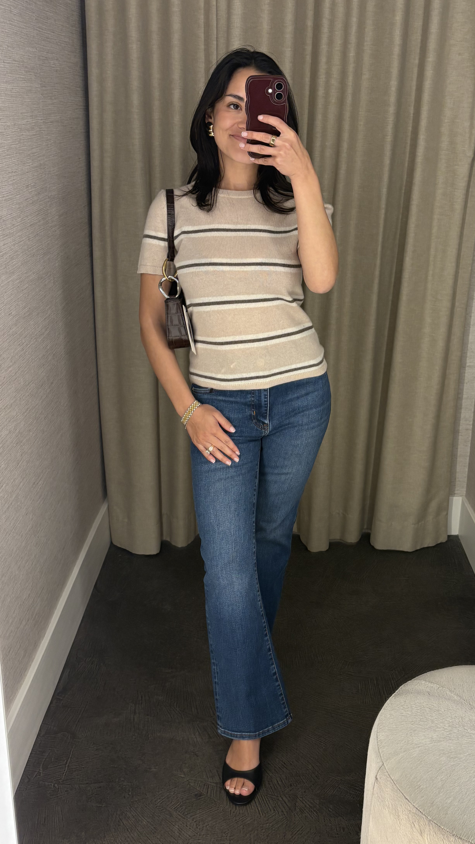 Staud Easy Cashmere Tee in Whispers