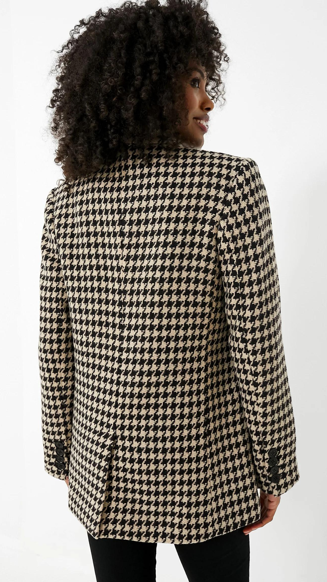 Anine Bing Kaia Houndstooth Blazer