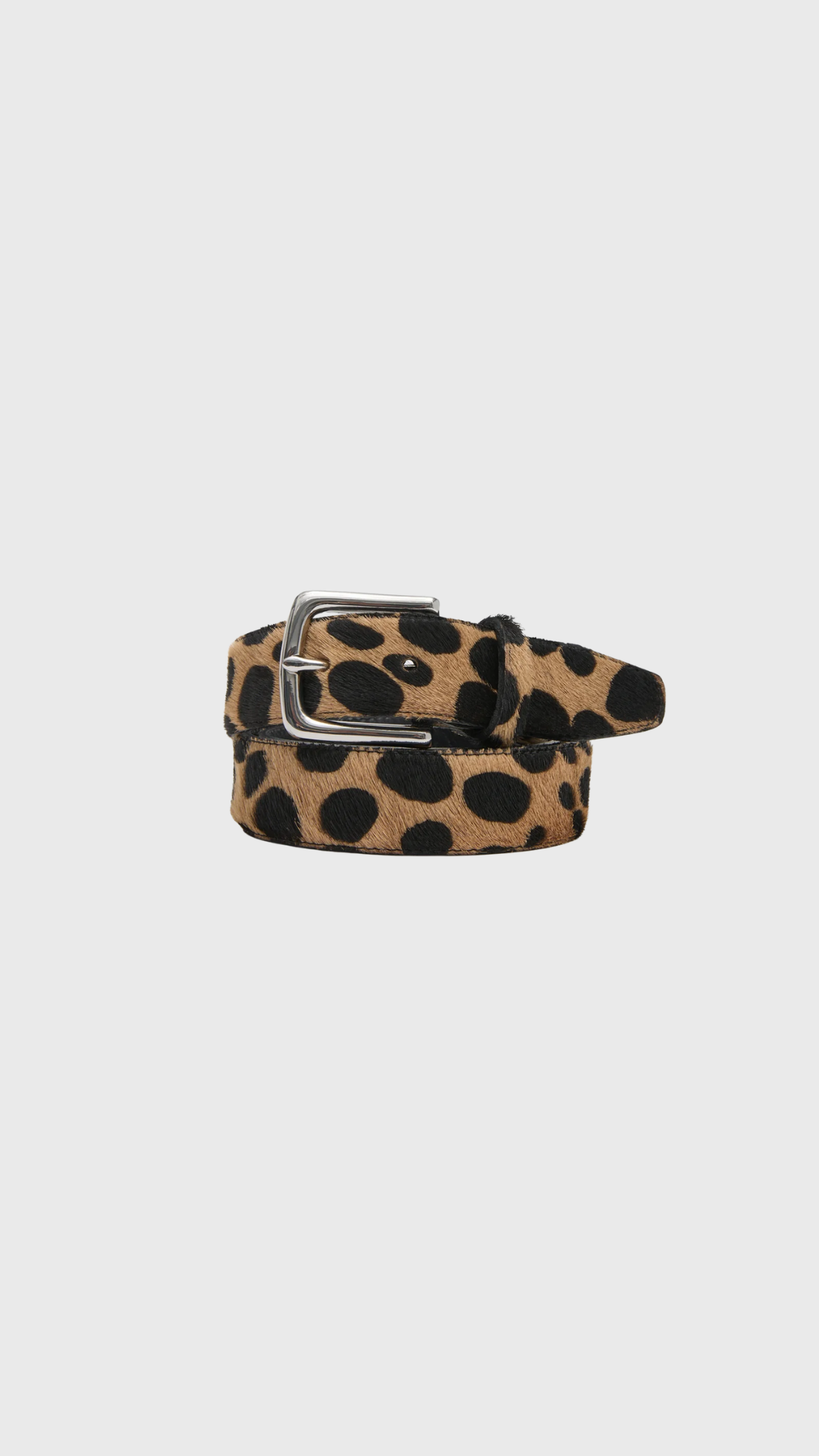 Tibi Classic Pony Hair Leather Belt