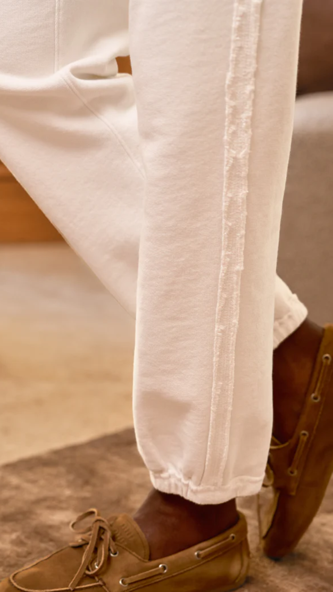 Frank & Eileen Sophie Jogger in Vintage White