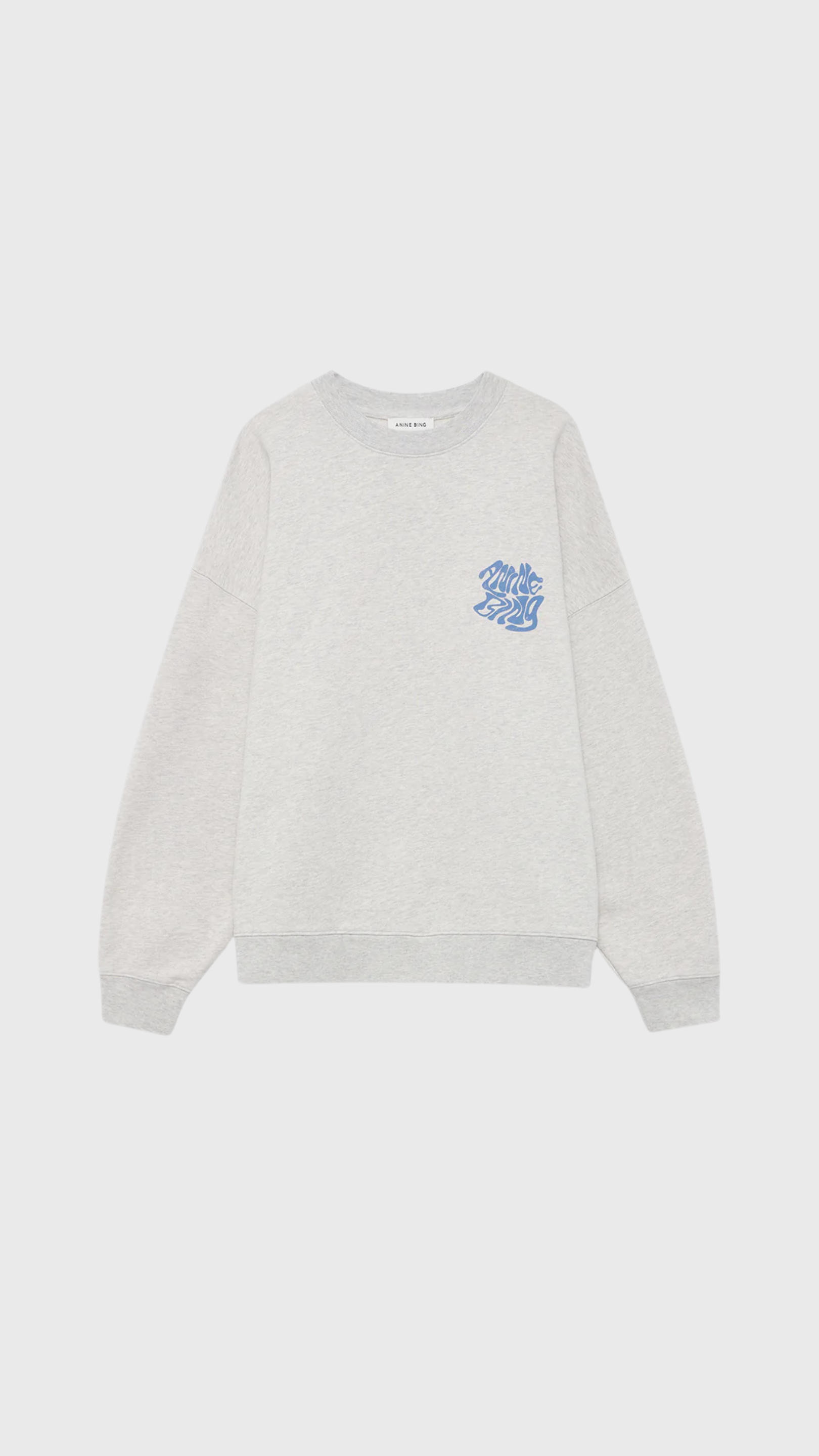 Anine Bing Miles Waves Sweatshirt in Grey