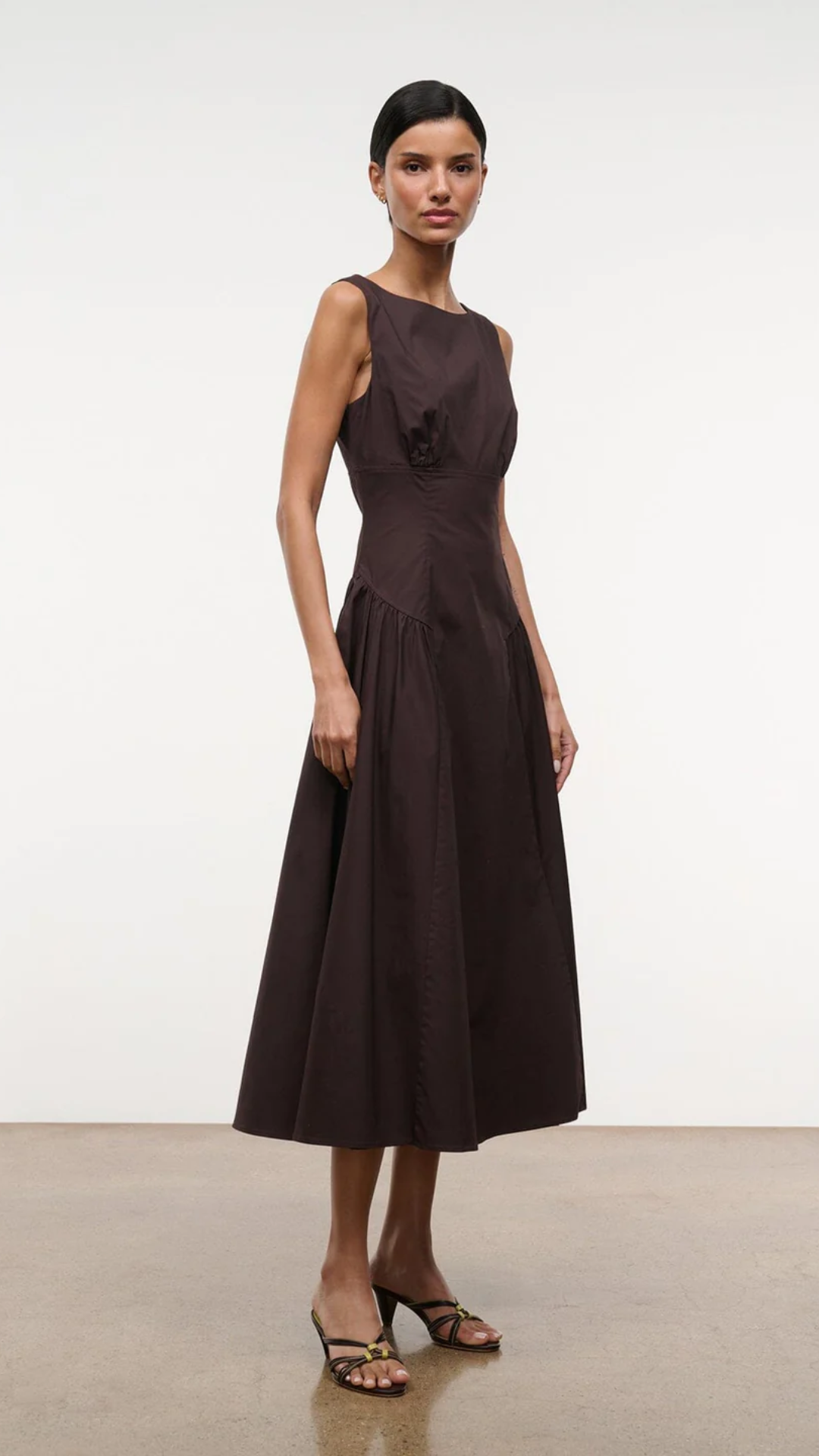 Staud Gwen Dress in Earth