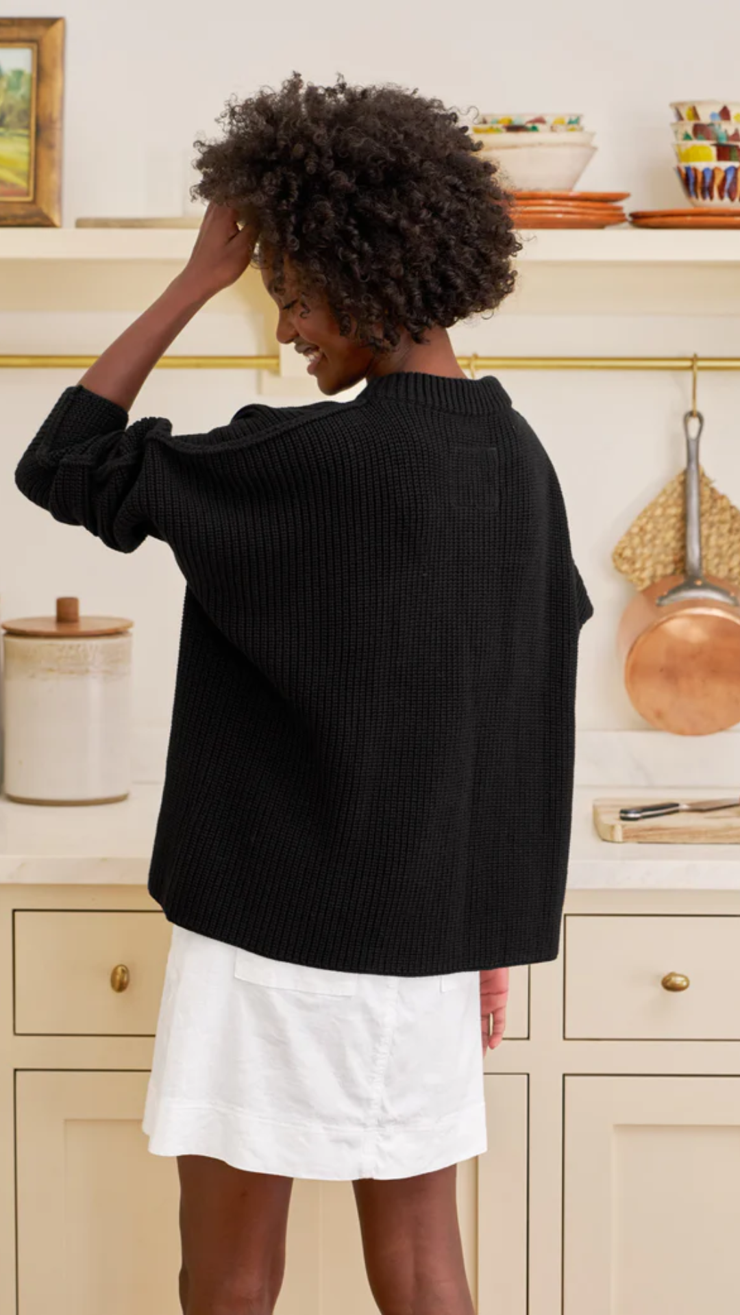 Frank & Eileen Montecito Sweater in Black