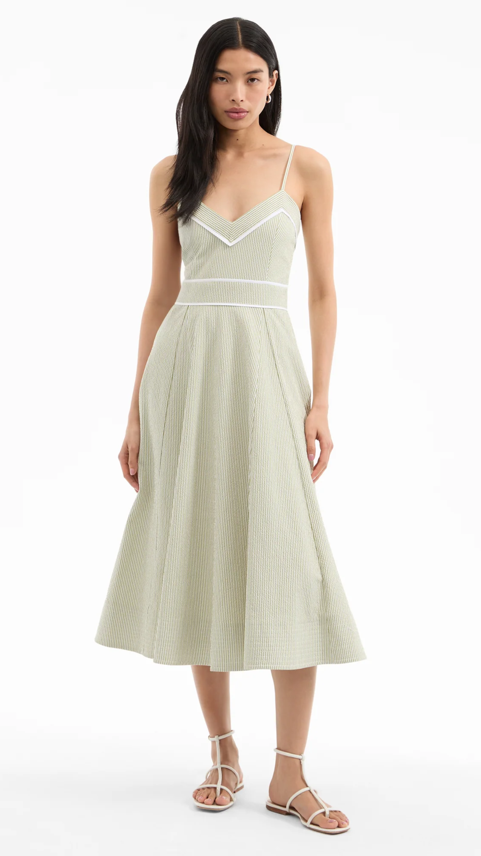 Veronica Beard Janis Dress in Lime Dove