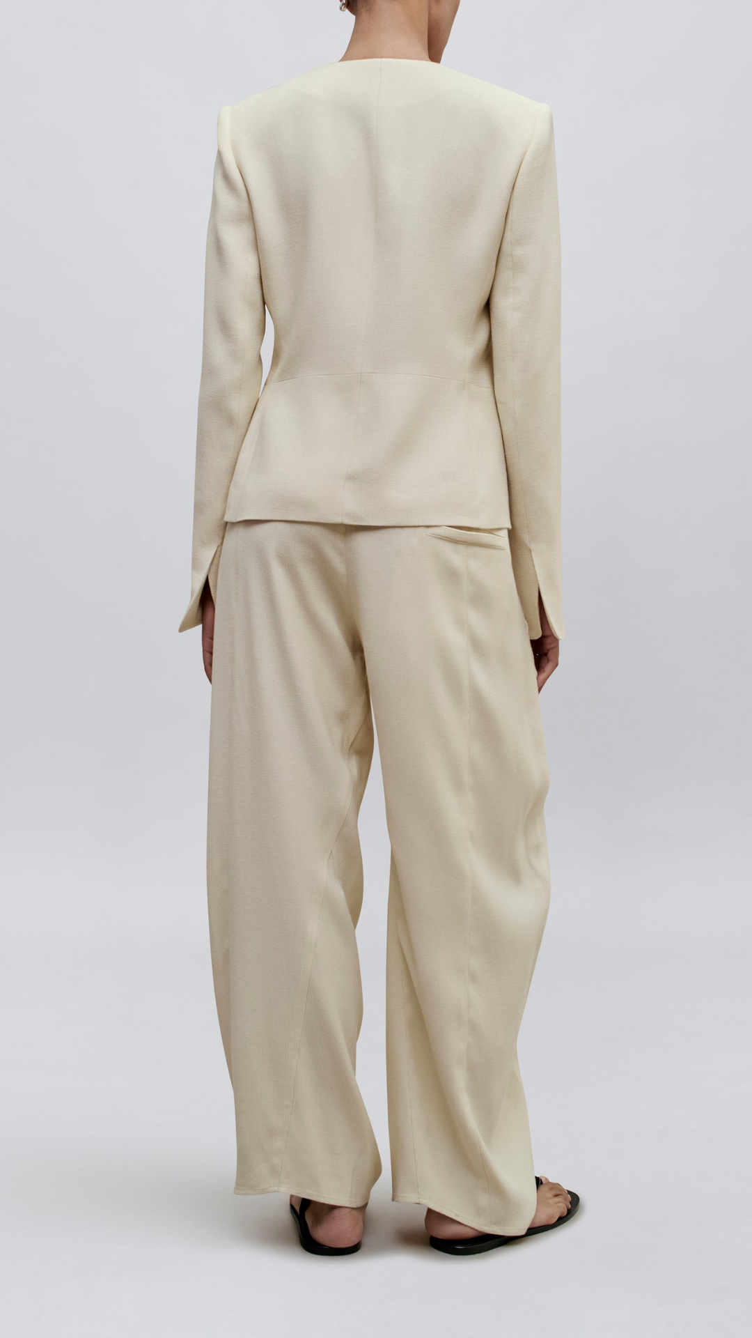 Kallmeyer Tilda Jacket in Waffle Weave Blonde
