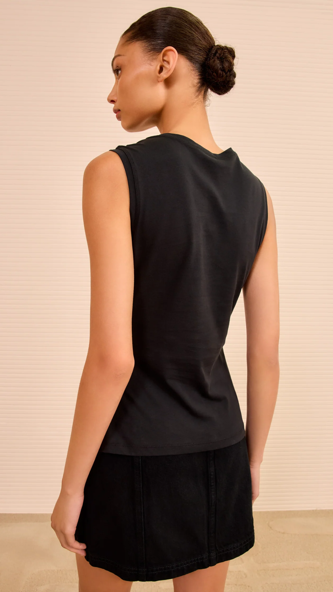 Ulla Johnson Clio Ruched Ruffle Top in Noir