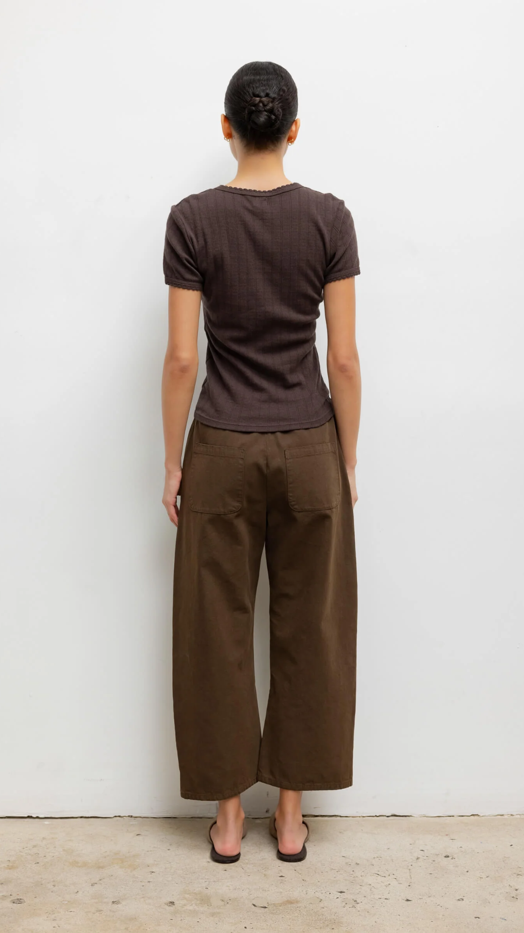 LESET Pointelle Slim Fit Tee