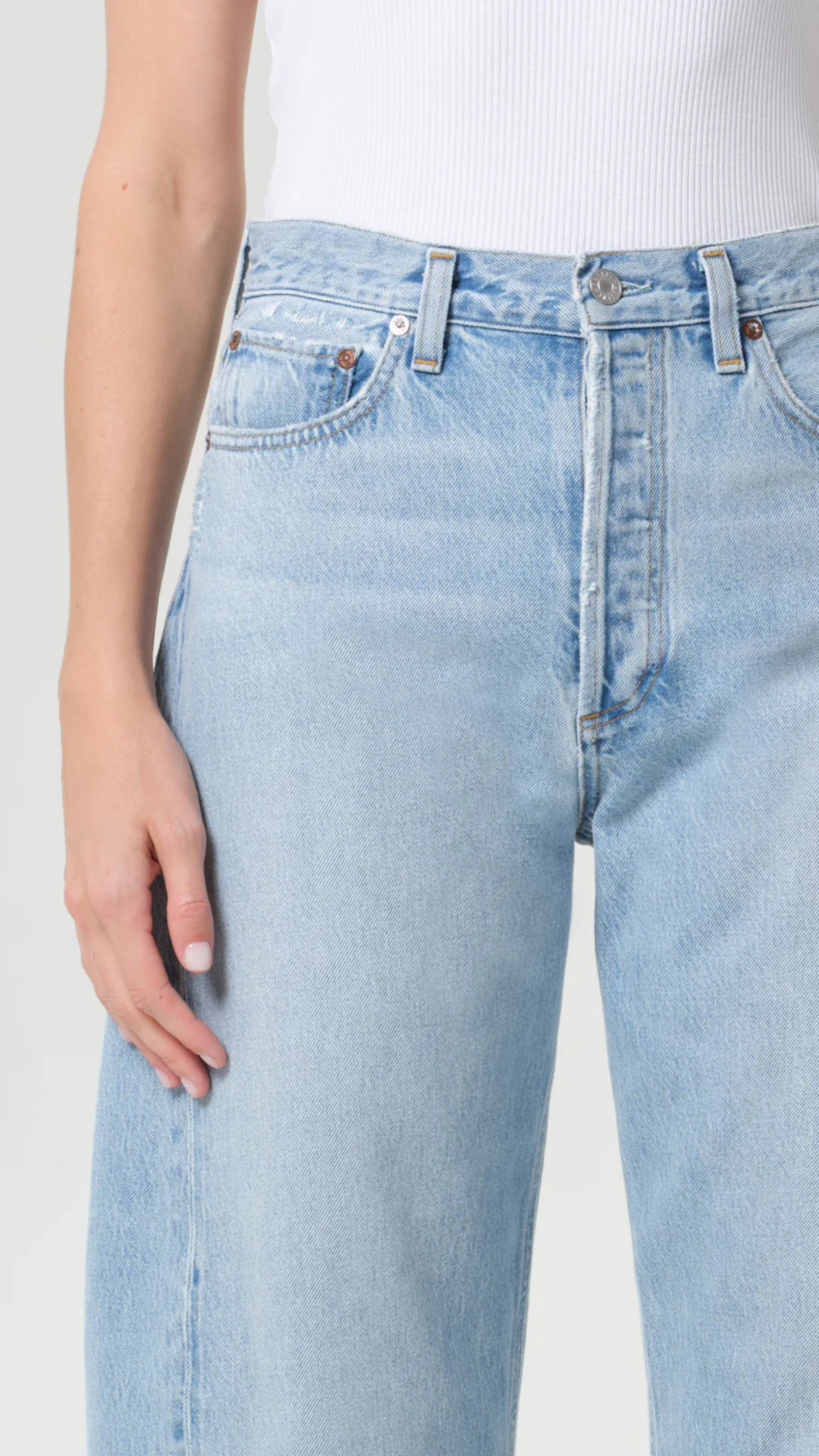 Agolde Luna Pieced Jean in Addition