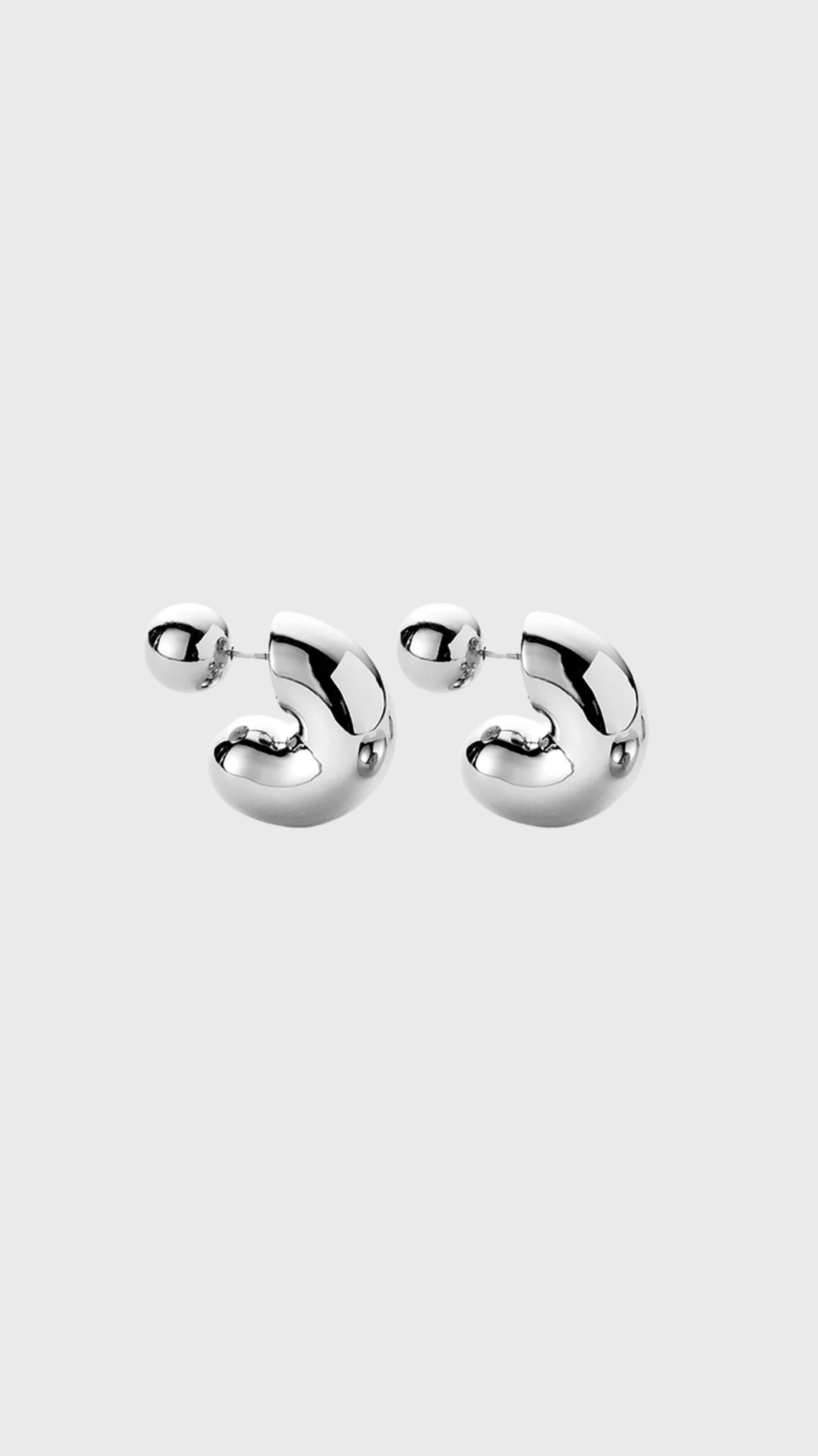 Jenny Bird Tome Hoop in Silver