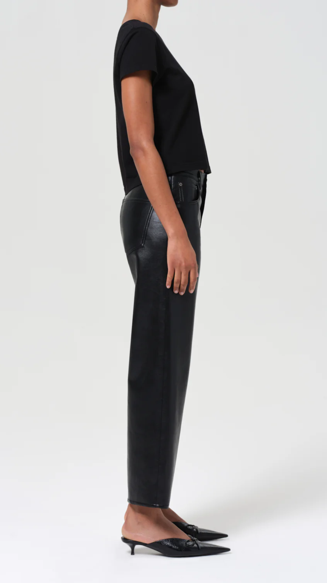 Agolde Ren Jean (Recycled Leather) in Detox