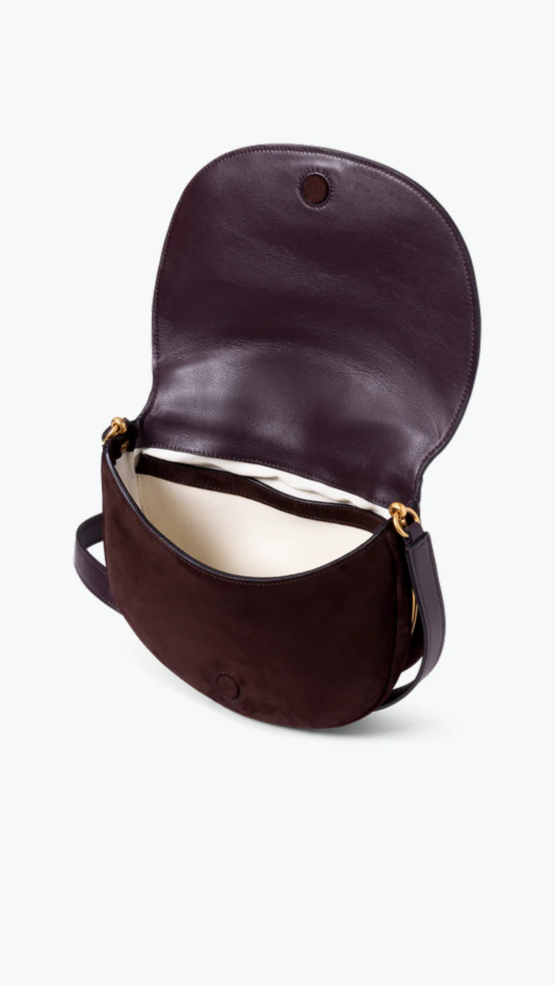 Wandler Kate Crossbody in Acai Grape/Suede