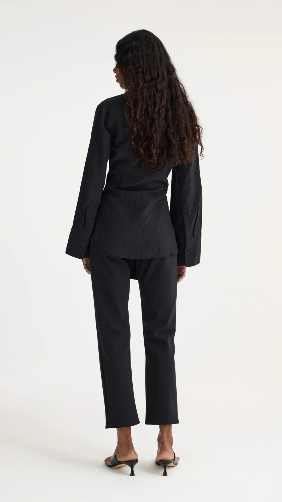 Rohe Silk Knotted Shirt in Black
