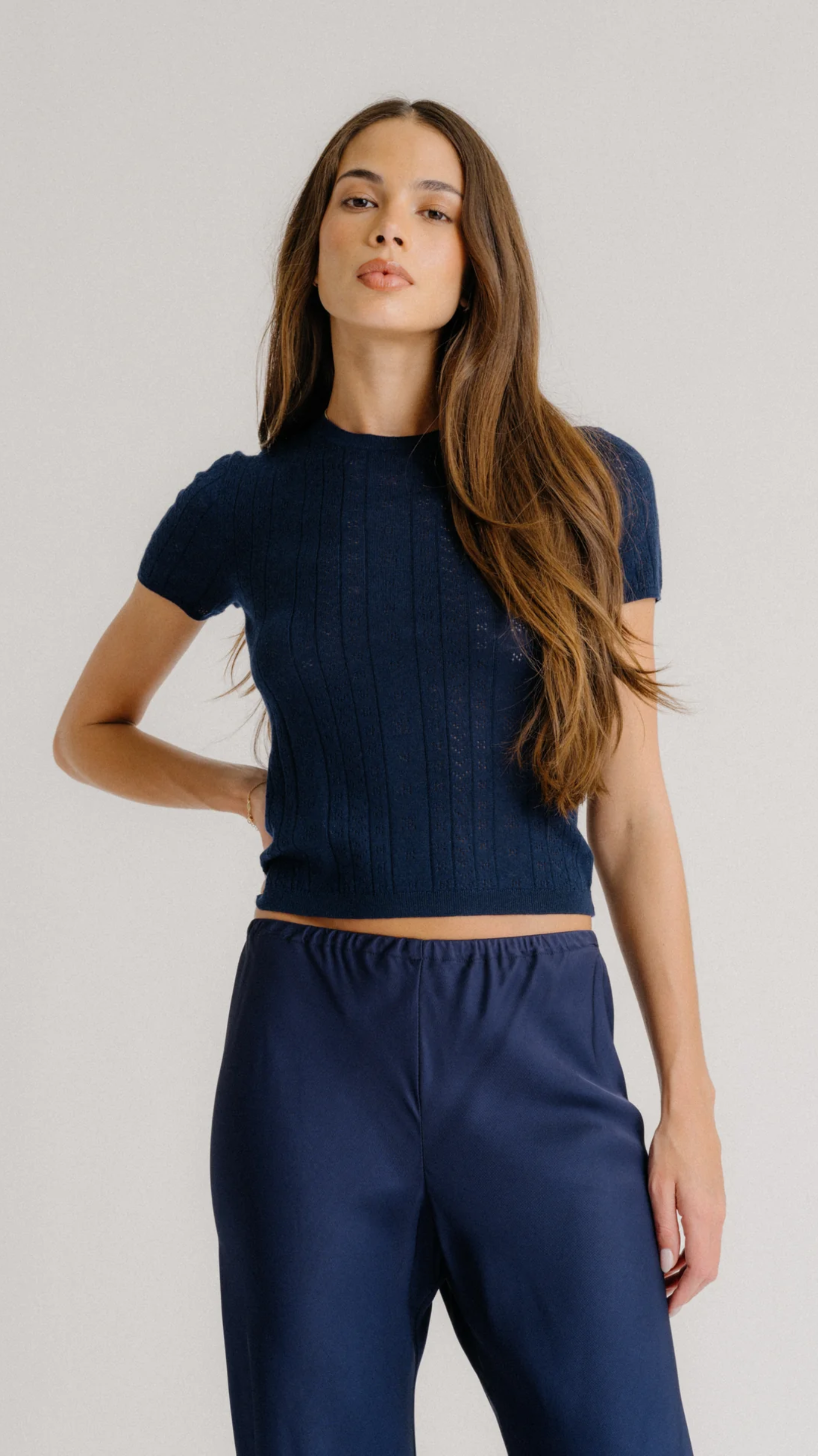 Sablyn Rio Flared Bias Cut Pant in Midnight