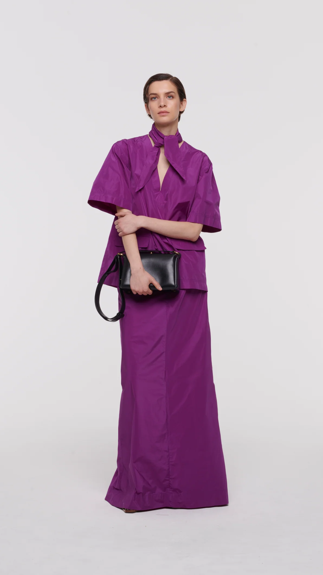 Plan C Small Shoulder Bag in Black