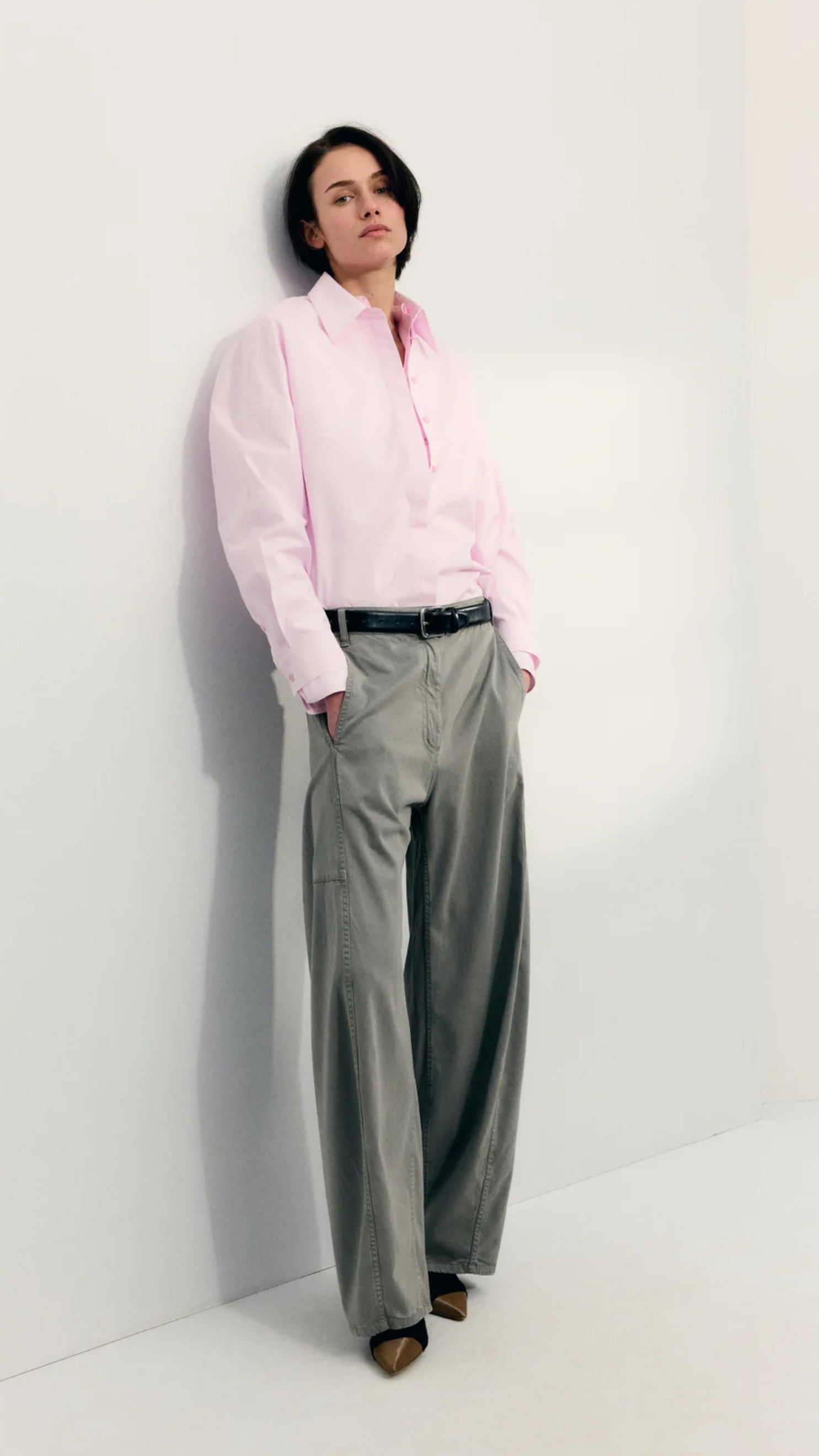 Tibi Reactive Vintage Garment Dyed Sid Pant