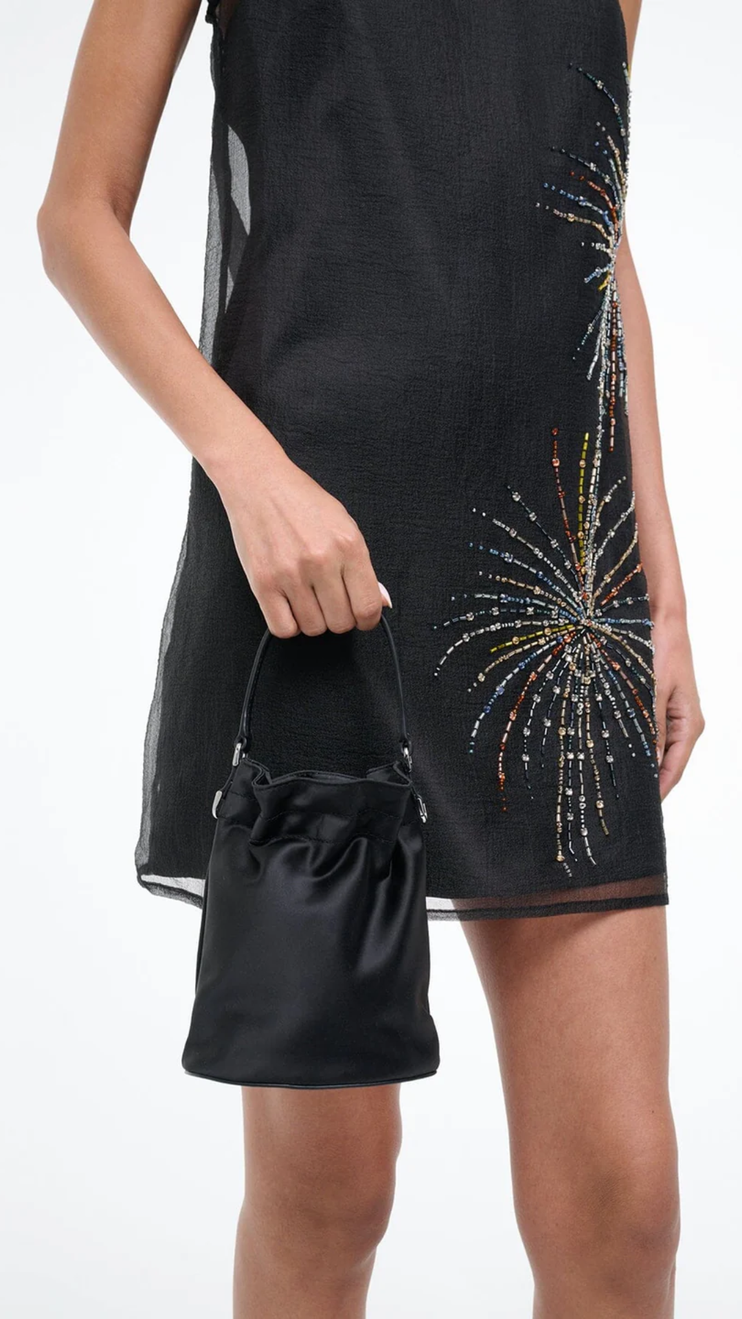 Staud Lila Mini Bag in Black