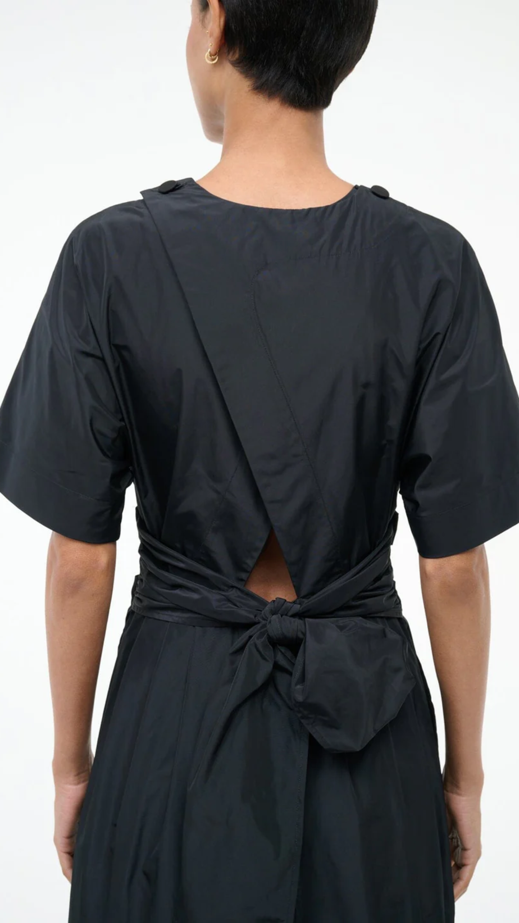 Staud Michelina Dress in Black