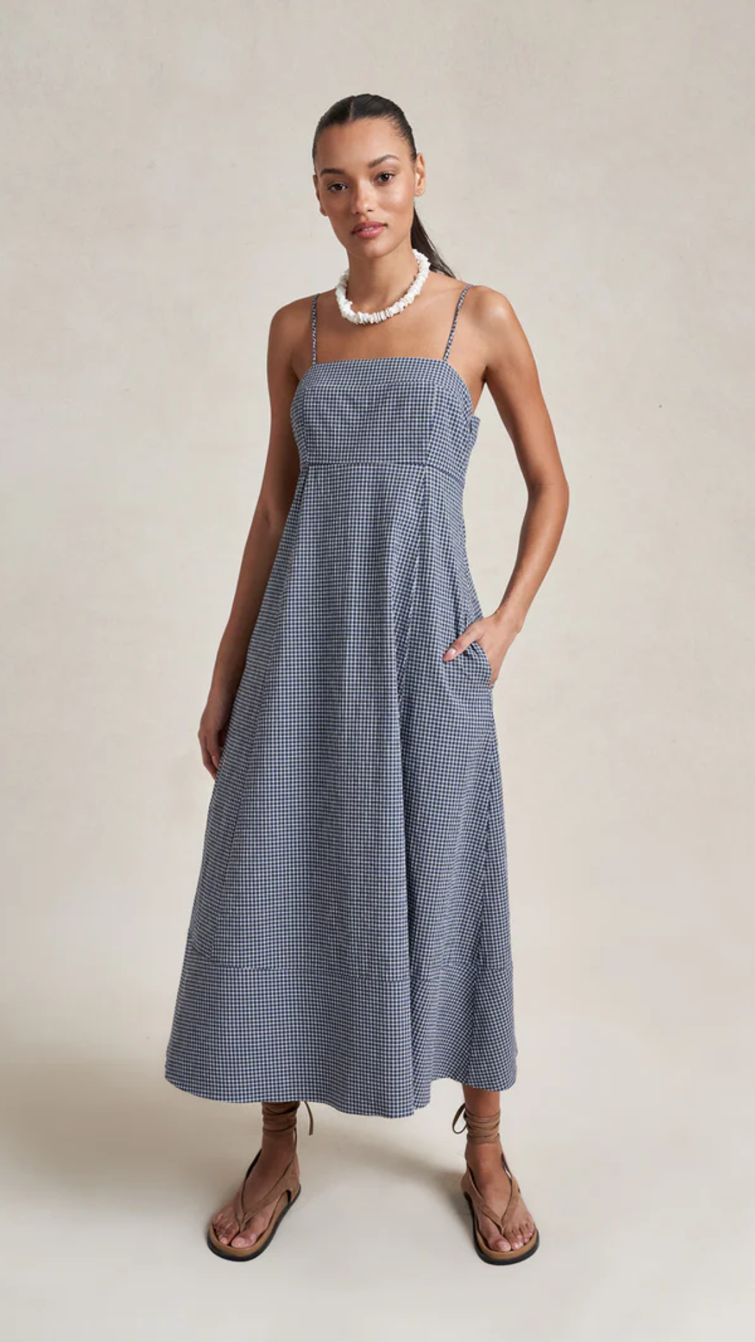 La Ligne Thay Dress in Midnight/White