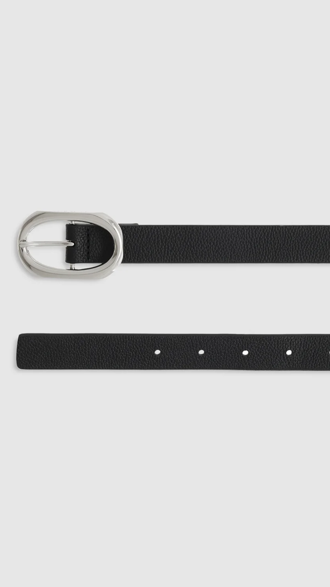 Anine Bing Small Signature Link Belt in Black