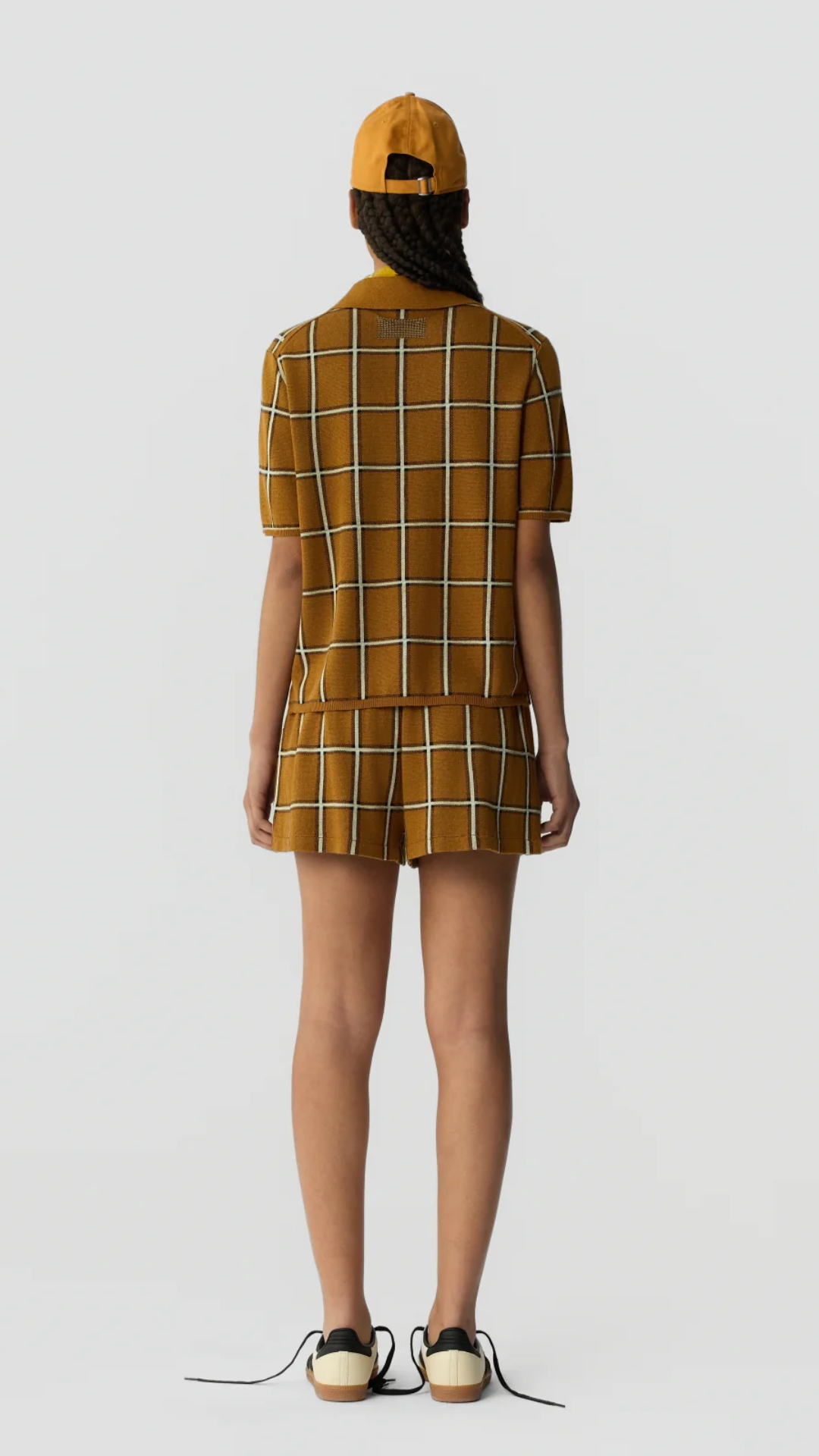 Guest in Residence Picnic Plaid Short in Suede Combo