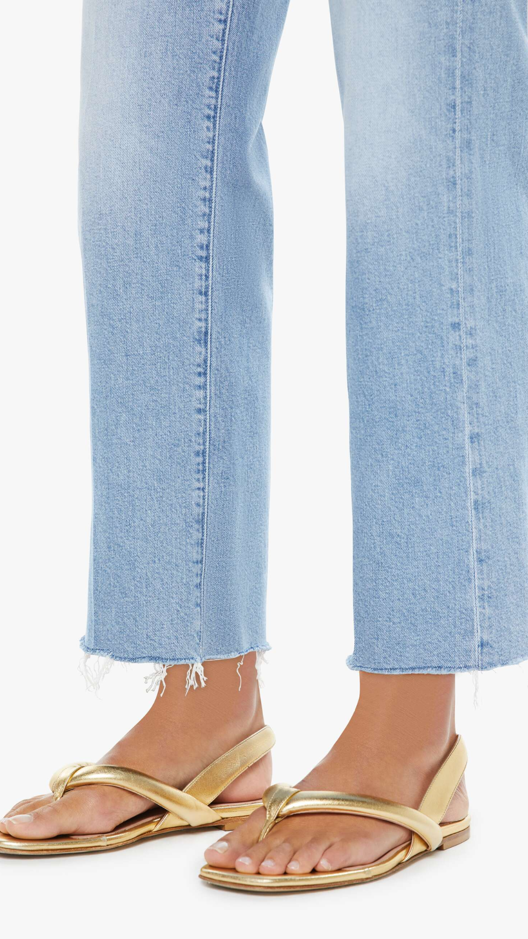 Mother Mid Rise Rambler Zip Ankle Jean in Comeback Kid