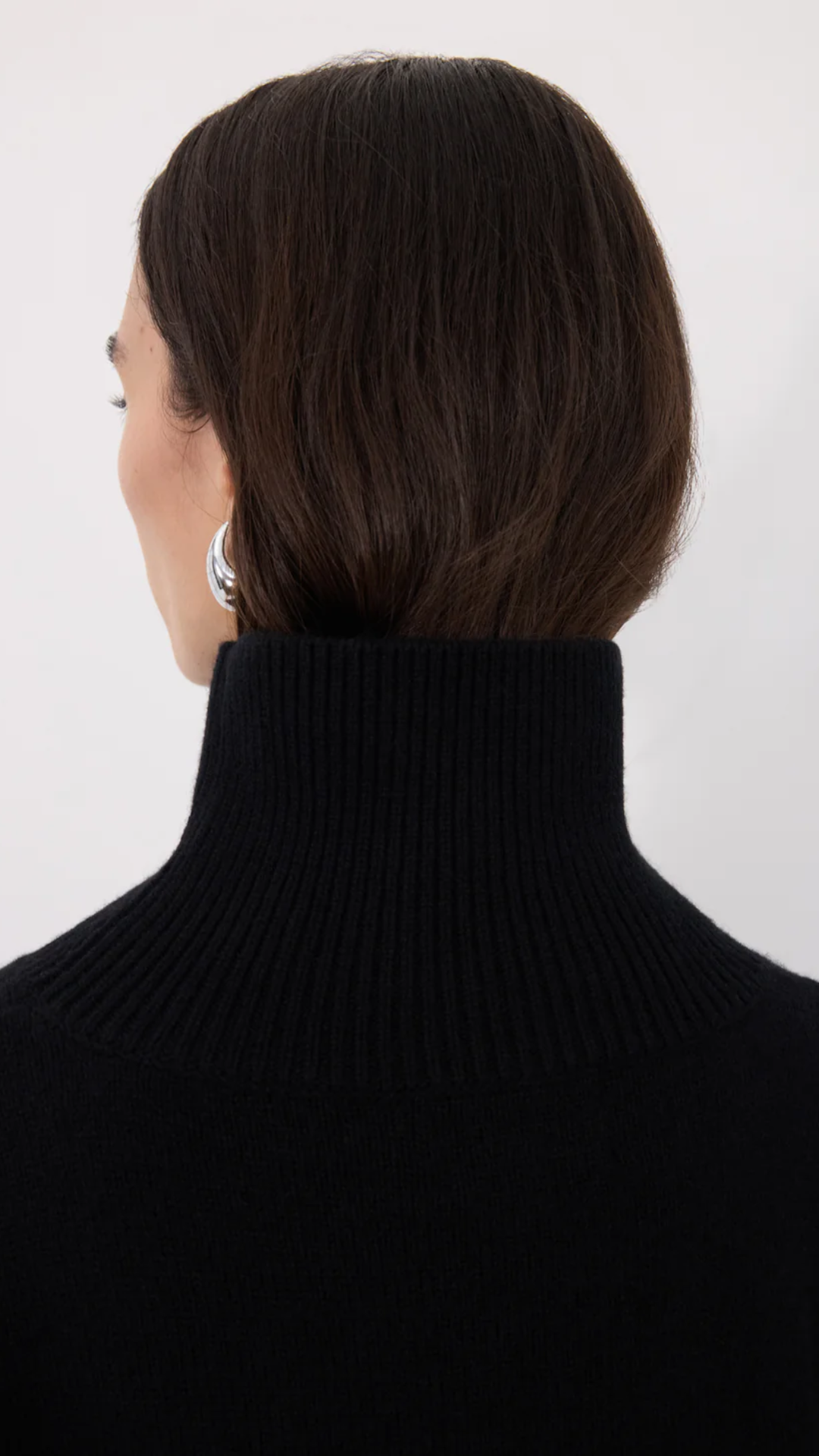 LouLou de Saison Luke Stand Collar Sweater in Black