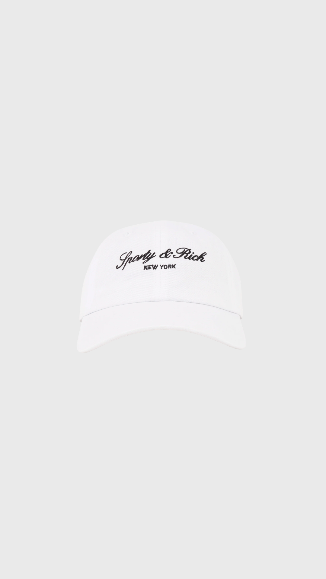 Sporty & Rich Signature NY Hat in White