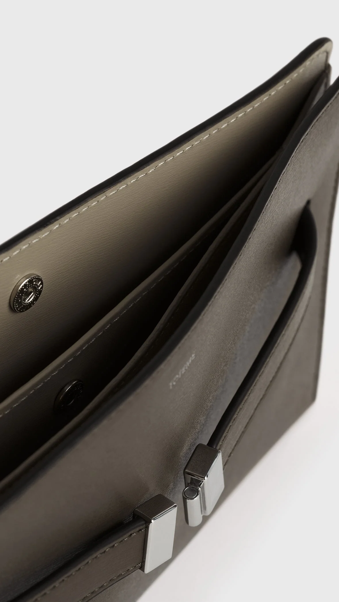 Toteme Belted Leather Cross-body Bag in Bark