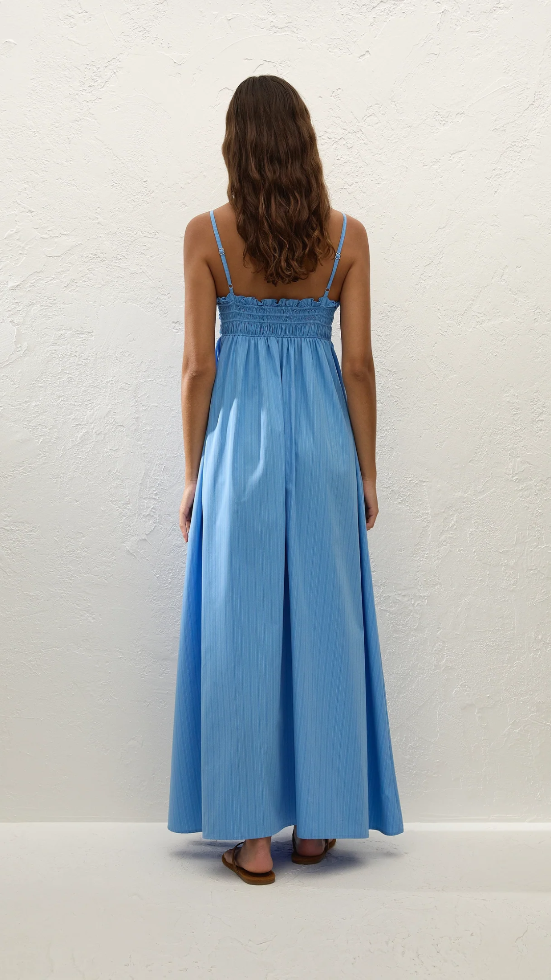 Faithfull Presa Maxi Dress in Azul