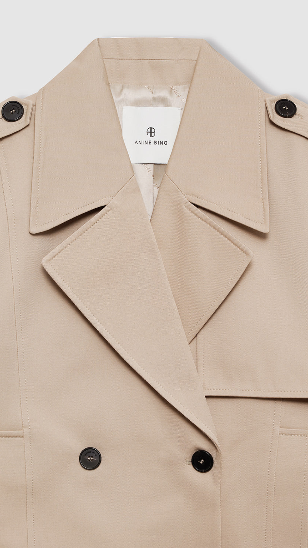 Anine Bing Greer Jacket in Taupe