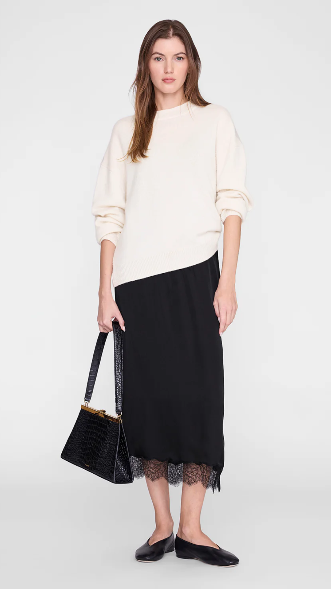 Anine Bing Shelby Skirt in Black