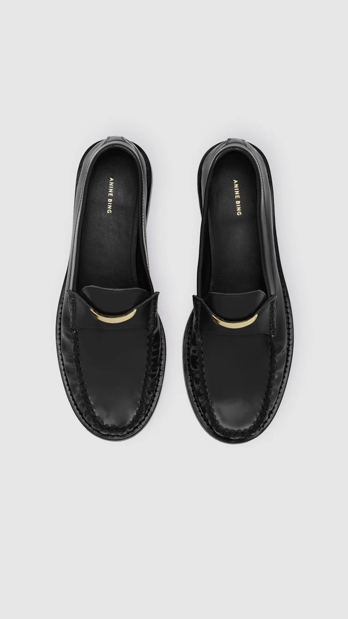 Anine Bing Amoc Loafer in Black