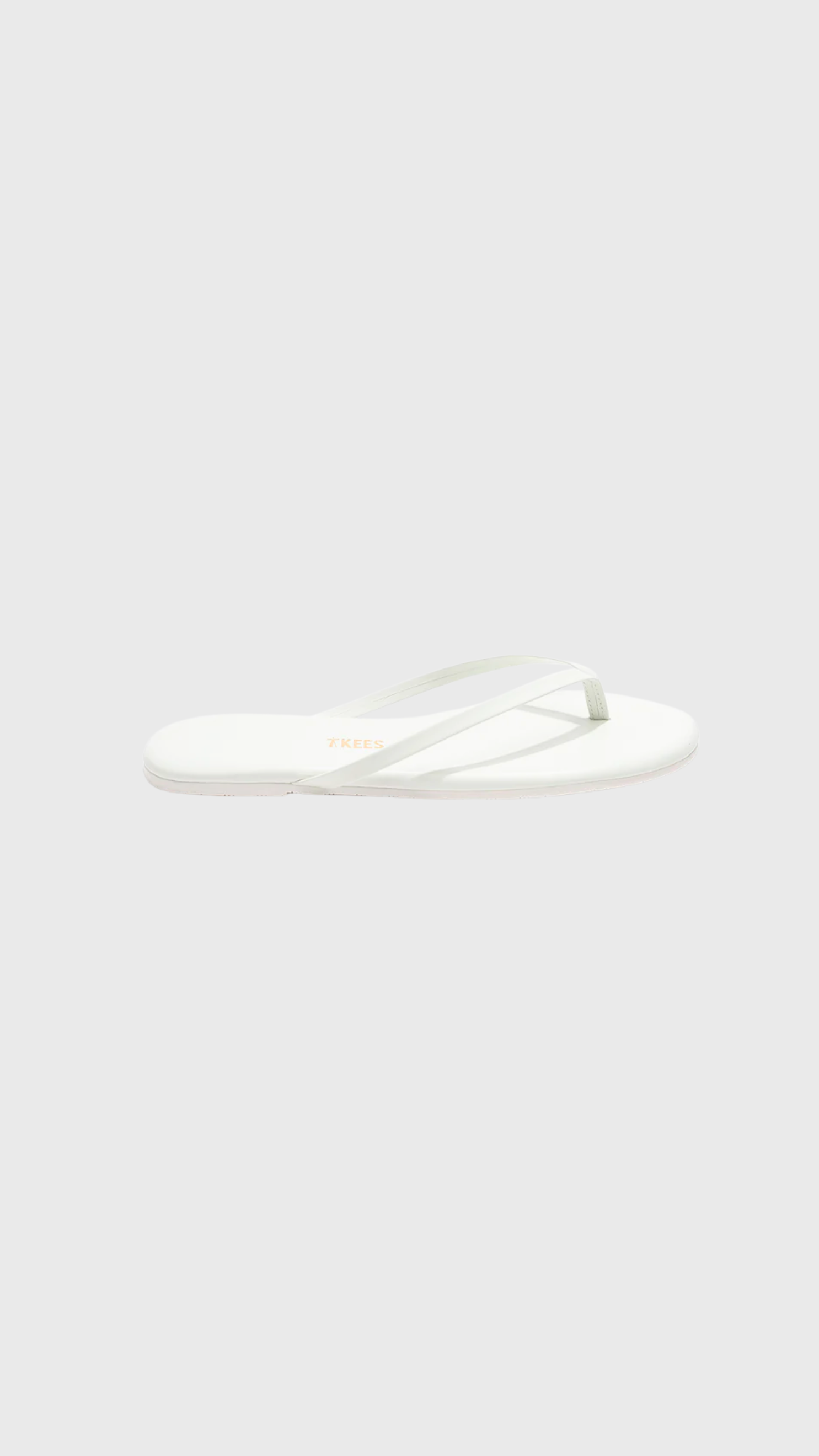 Tkees Lily Pigments Leather Flip Flops in White