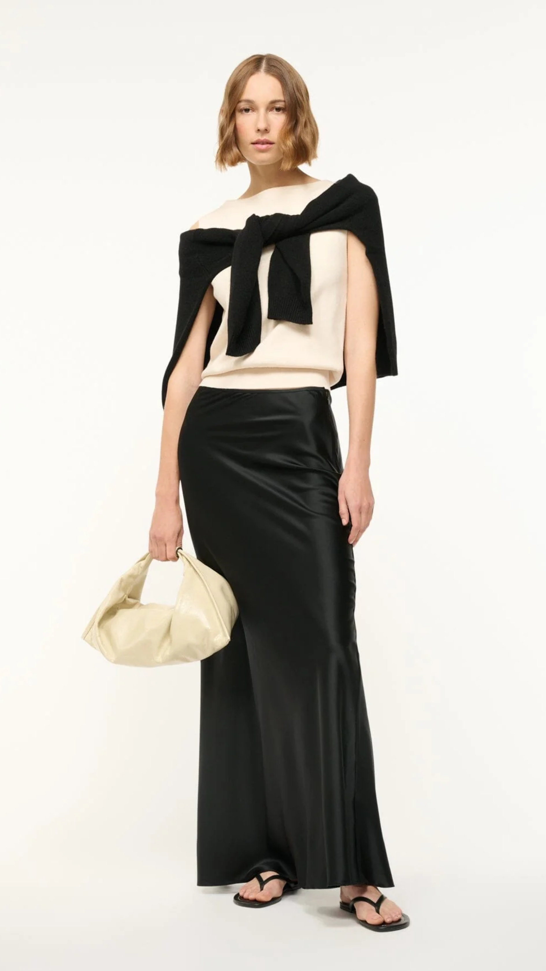 Staud Rocki Sweater in Ecru